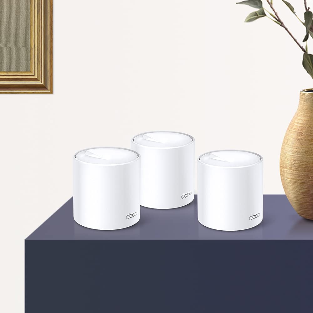 TP-Link Deco X20 Dual Band Next-Gen Wi-Fi 6 Mesh, AX1800 Whole Home WiFi System, Covers up to 5800 Sq. Ft,Replaces Routers and WiFi Extenders,Parental Control,Compatible with Alexa(3-Pack)(1800 mbps) TP-Link