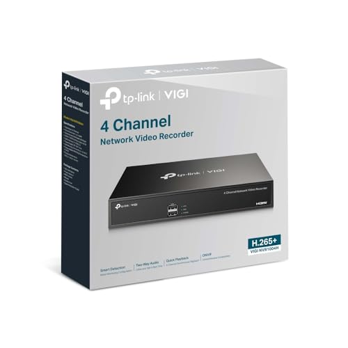 VIGI NVR1008H VIGI 8 Channel Network Video Recorder | H.265+ | 80 Mbps Video Access Bandwidth | Two-Way Audio | Remote Monitoring TP-Link