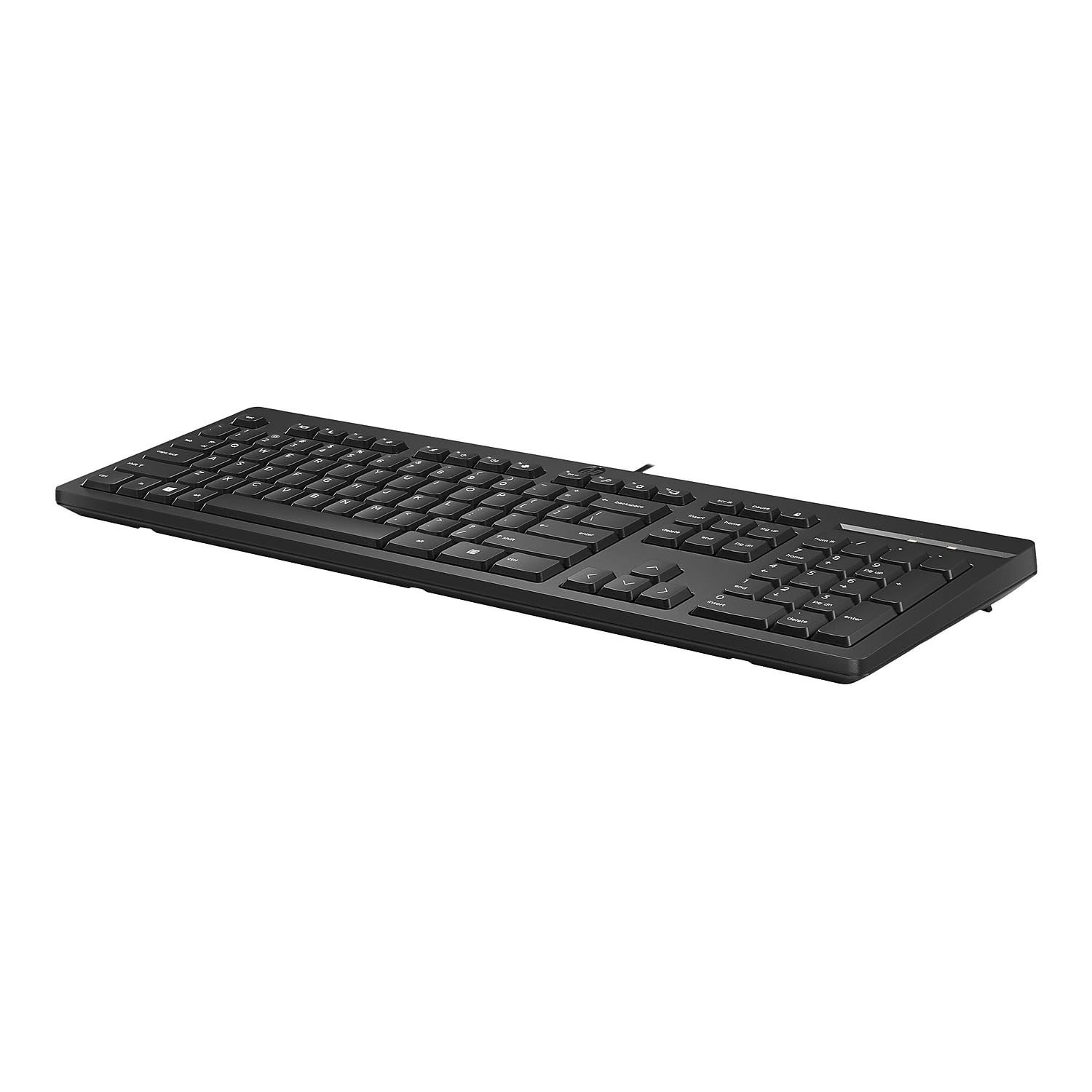 HP 125 Wired Keyboard - Cable Connectivity - USB Interface - English (US) - Chromebook, Notebook - PC - Plunger Keyswitch Catchcraft Networks