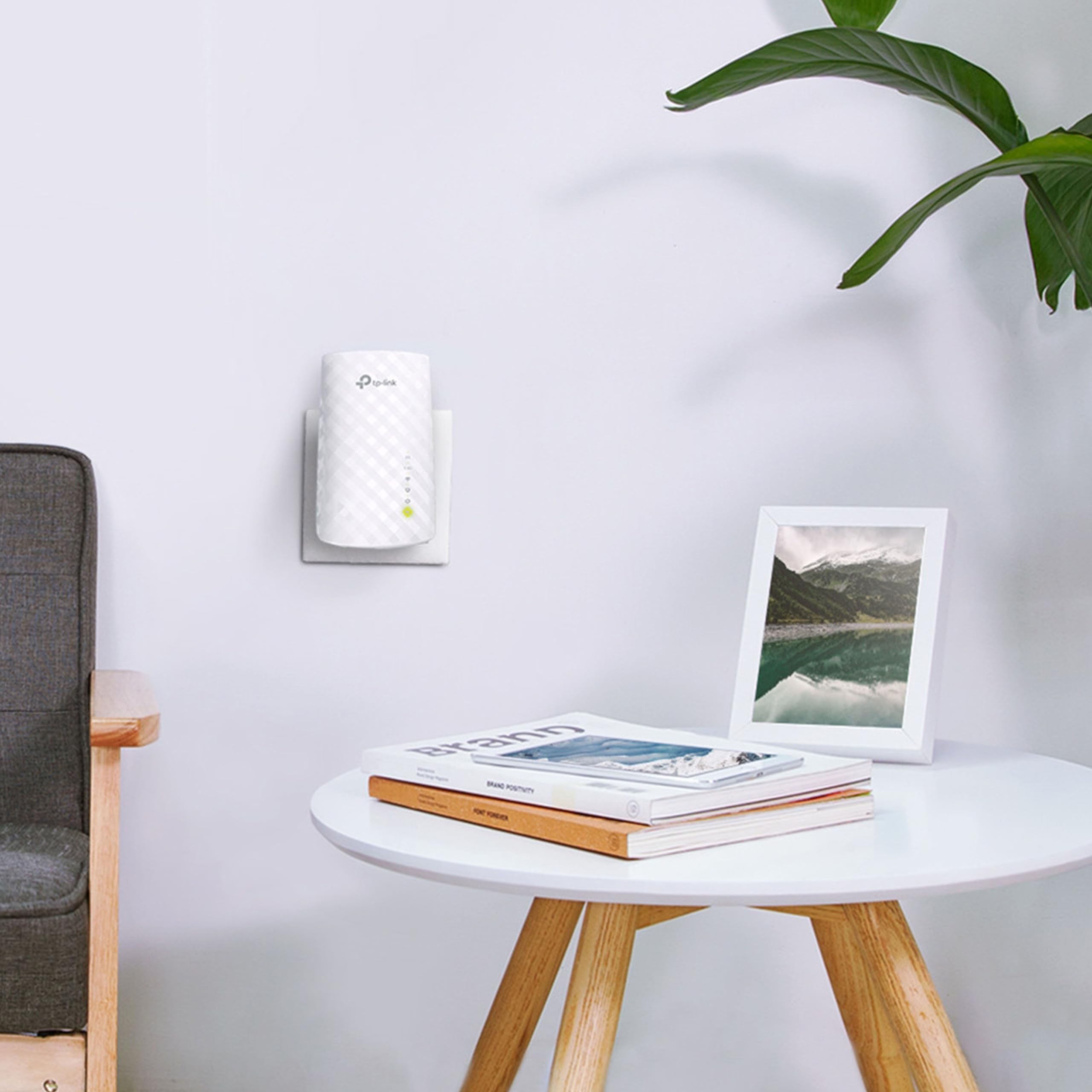 TP-Link RE450 Mesh Wi-Fi Range Extender/WiFi Booster/Wireless Repeater, Intelligent Signal Light, Power Schedule, LED Control, Dual_Band, White TP-Link