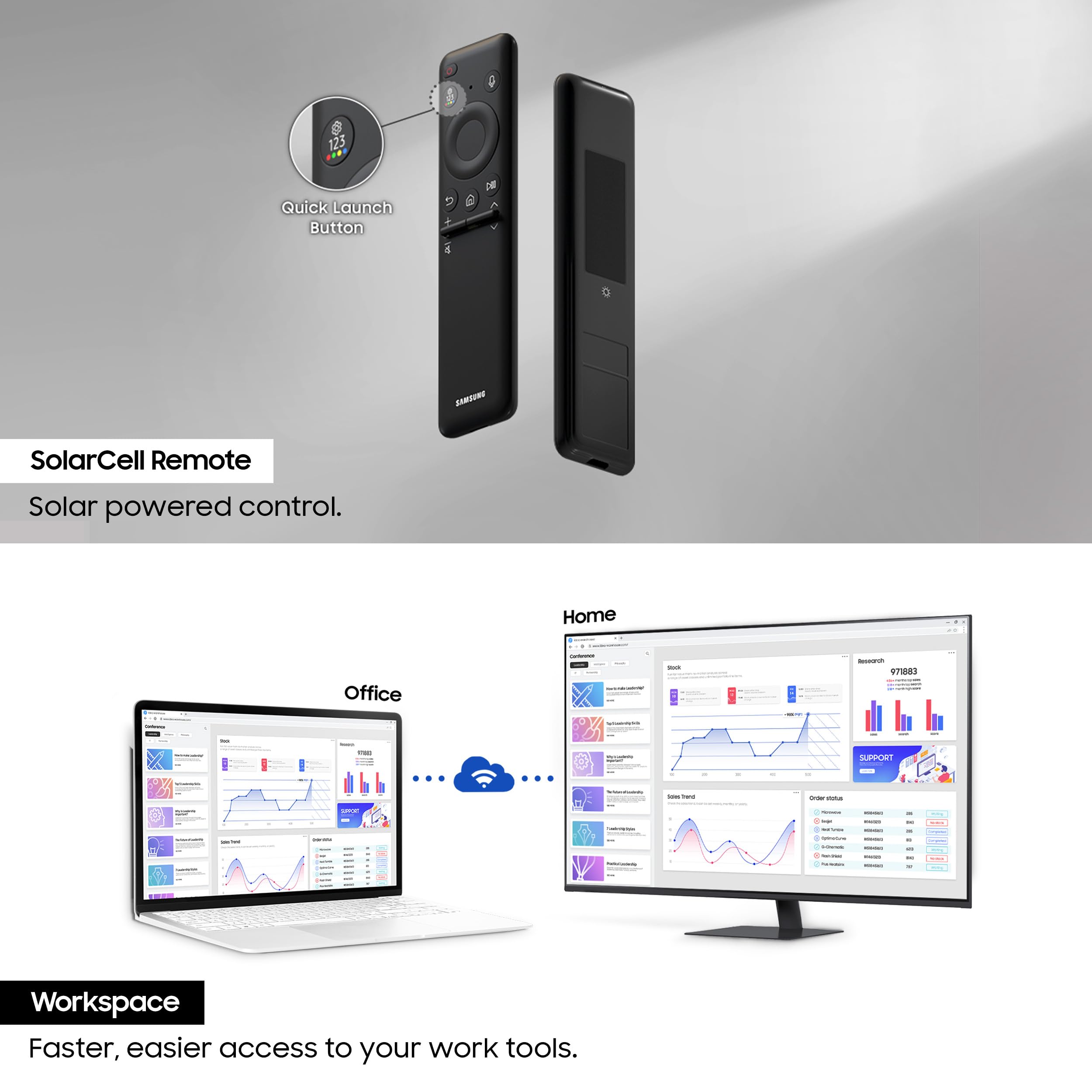 Samsung 32-Inch(80cm) M7 UHD 4K Smart Monitor, Mouse & Keyboard Control, OTT Apps, Samsung