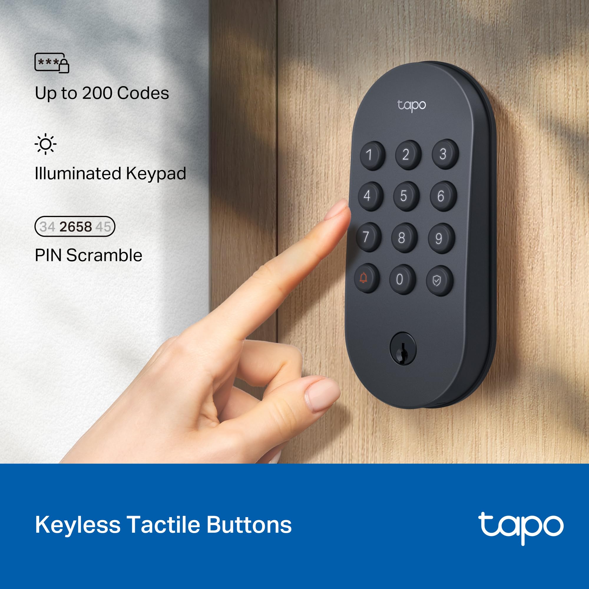 TP-Link Tapo DL-100 Smart Wi-Fi Deadbolt Door Lock Tapo