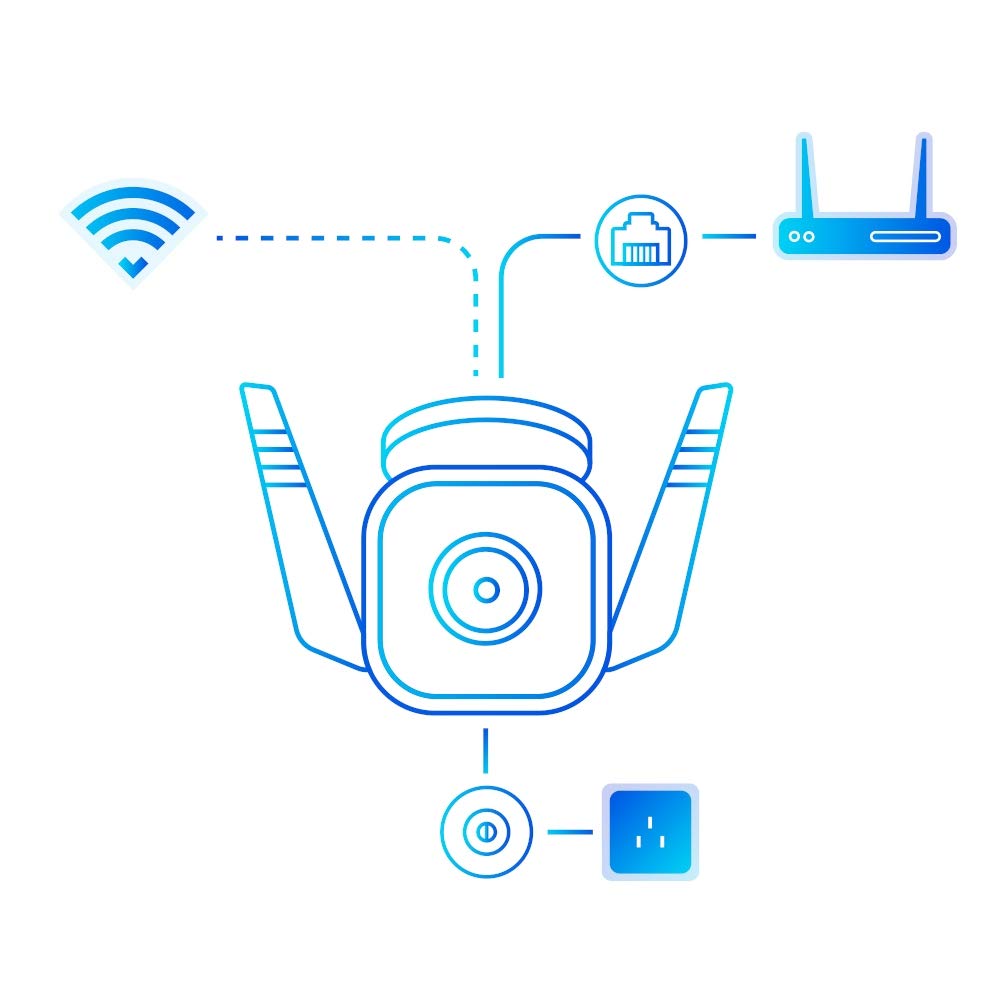 Tapo TP-Link 4MP 2K QHD (2560x1440) Outdoor CCTV Security Wi-Fi Smart Camera Tapo