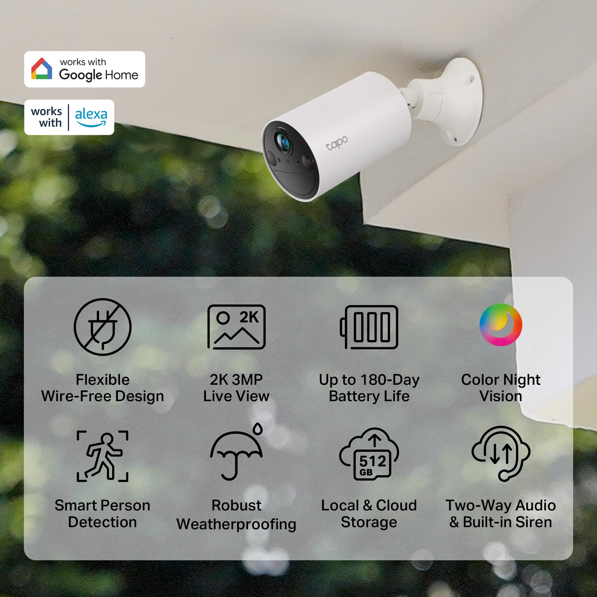 Tapo TP-Link Smart Home Security WiFi Camera Tapo