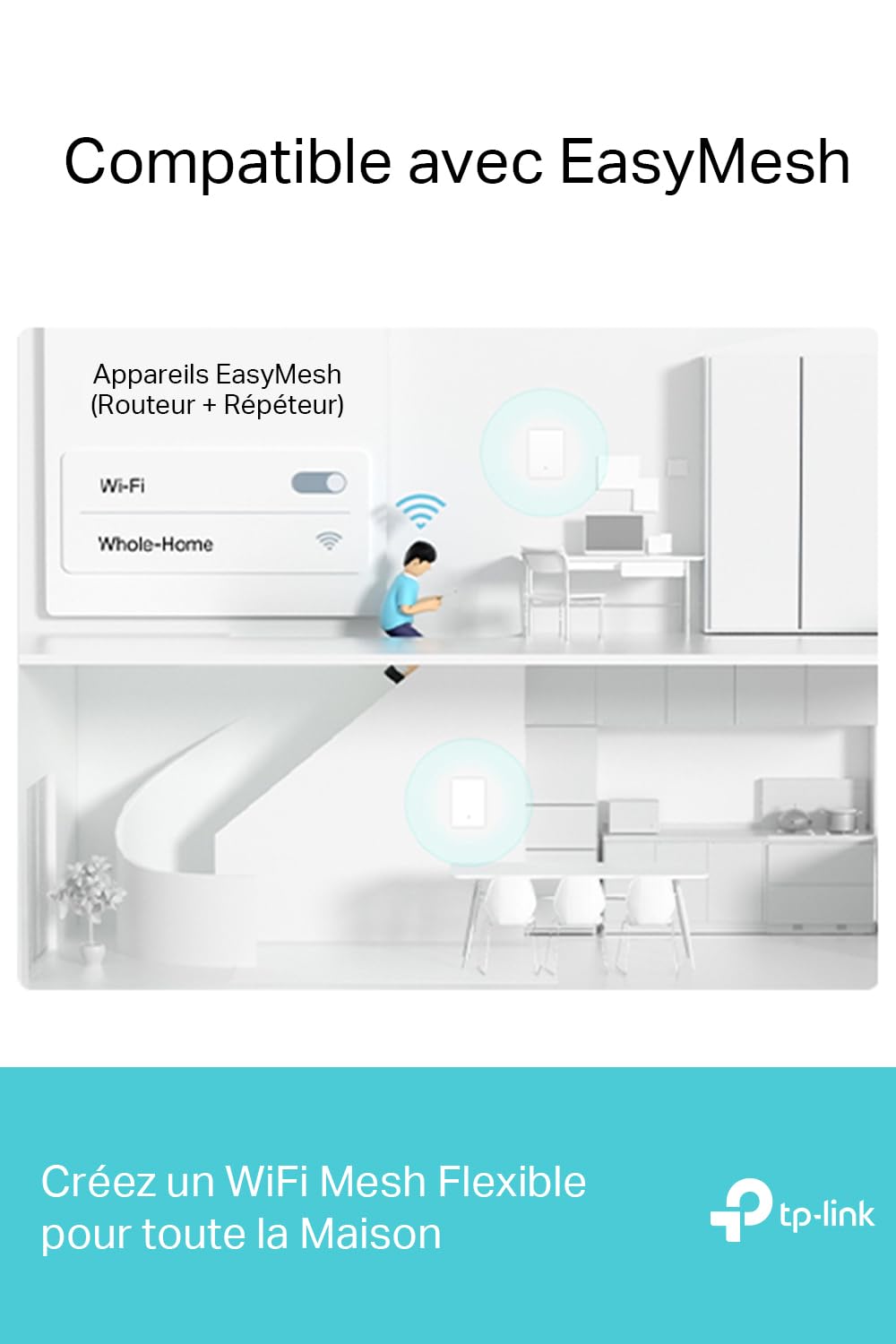 TP-Link AX3000 Wall-Mounted Wi-Fi 6 Router Archer Air R5 | Ultra-Thin & Compact | Dual Band Wi-Fi | Smart Beamforming Antennas | EasyMesh Compatible | Mounting Materials Included | Homeshield, VPN TP-Link