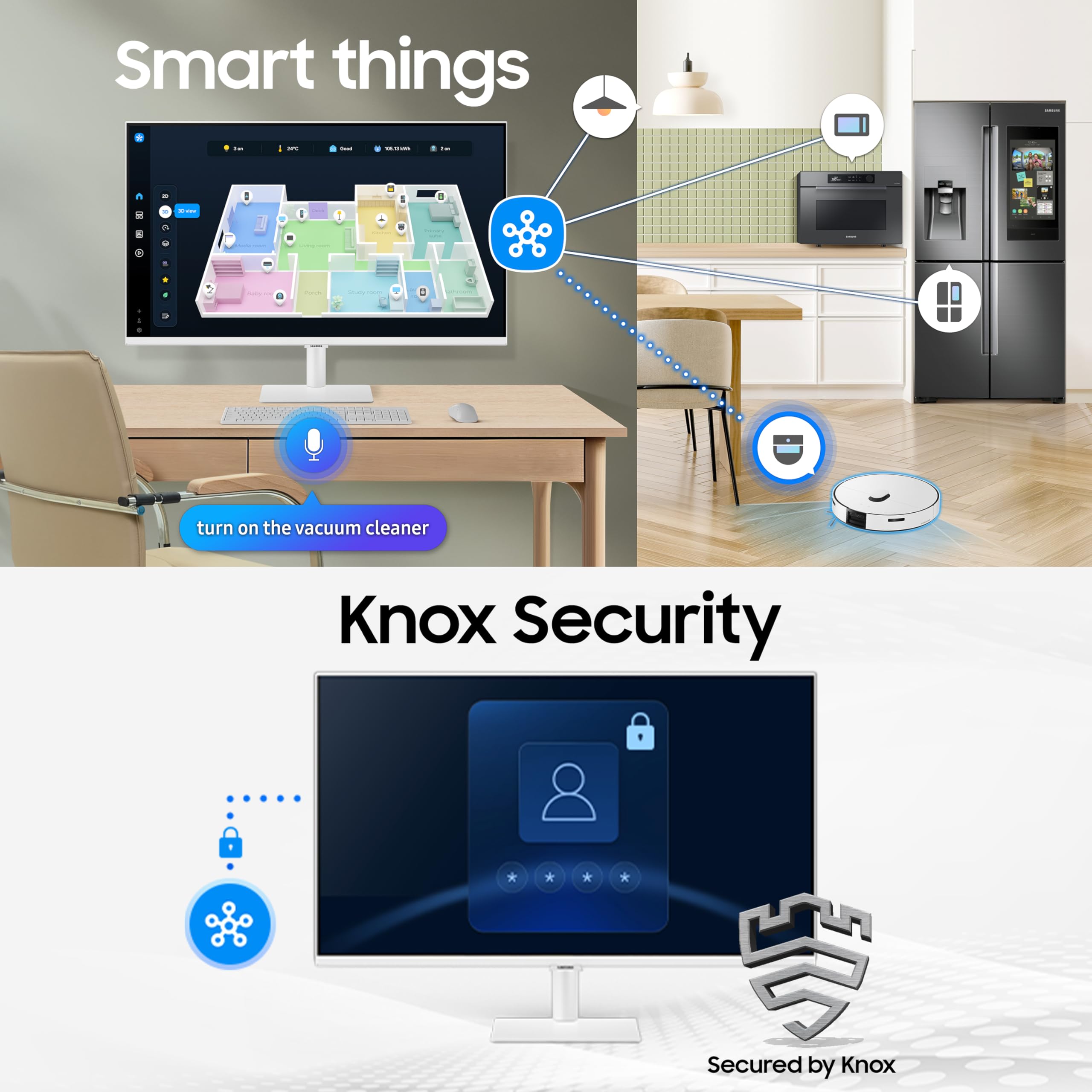 Samsung M7 Series 43 Inch (1.08m) Vision AI Smart Monitor, Samsung