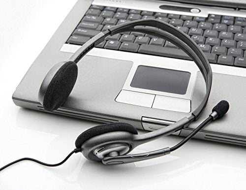 Logitech H111 Wired On Ear Headphones with Mic Black Logitech