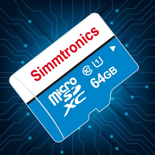 Simmtronics High-Speed Class 10 Micro SD Card | Speed & Reliability in Compact Form | Elevate Storage & Performance (64, GB) Simmtronics