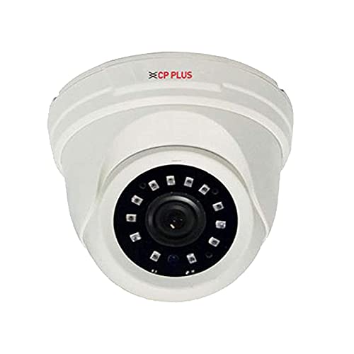 CP Plus 4 Channel HD DVR 1080p, Indoor Wired Camera 2.4 MP 2Pcs, 500 GB Hard Disk, Full Combo Set, White CP PLUS