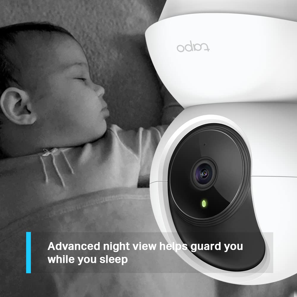 Tapo TP-Link C200 360° 2MP 1080p Full HD Pan/Tilt Home Security Wi-Fi Smart Camera| Alexa Enabled| 2-Way Audio| Night Vision| Motion Detection Tapo