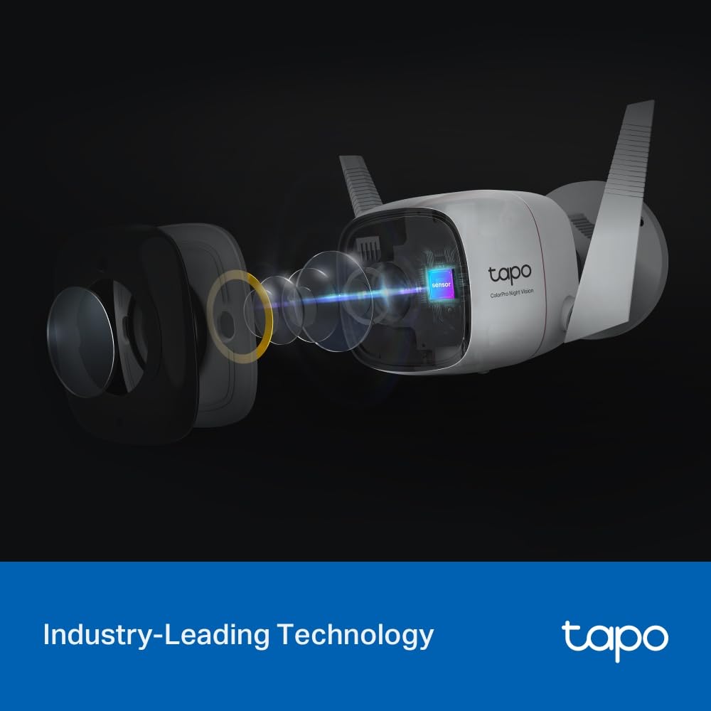 Tapo TP-Link 4MP 2K QHD (2560x1440) Outdoor CCTV Security Wi-Fi Smart Camera Tapo