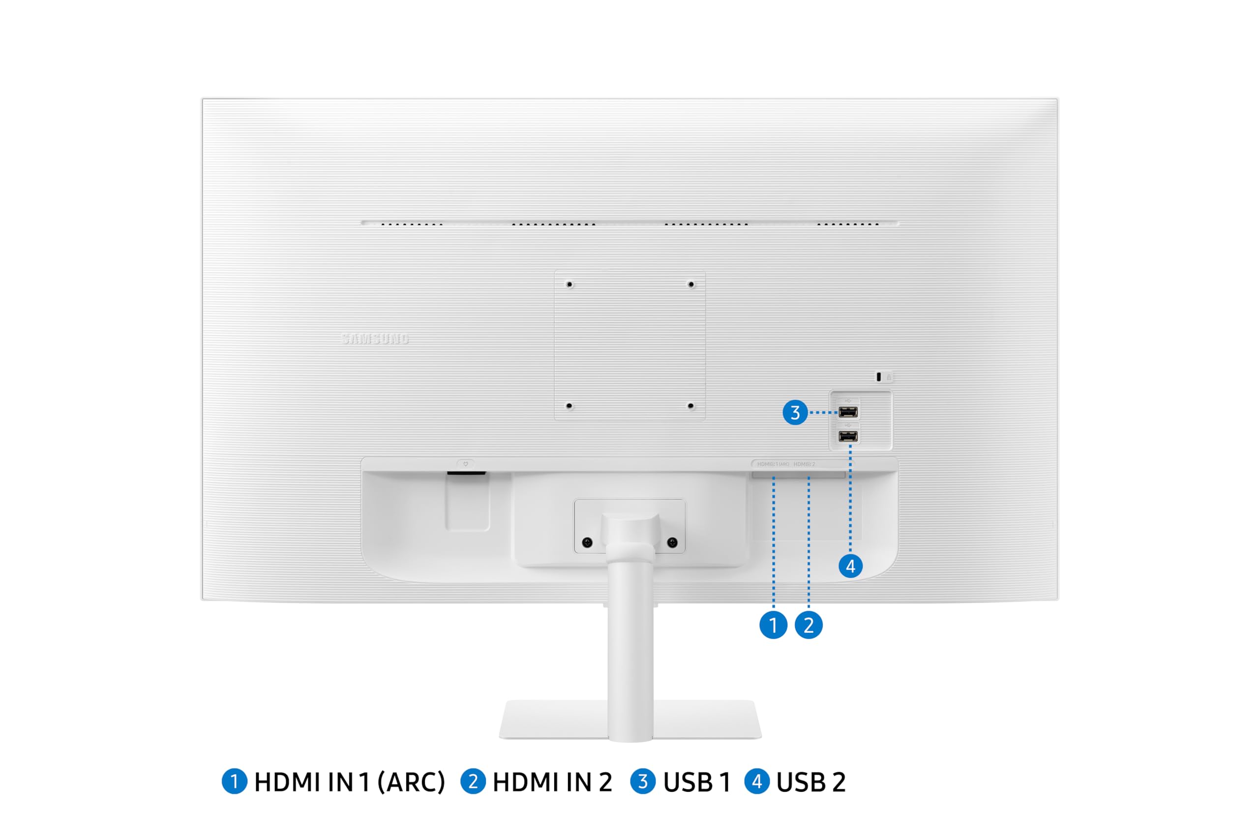 Samsung 27-Inch(68.6cm) M5 FHD Smart Monitor, Mouse & Keyboard Control, OTT Apps, IoT Hub, Office 365, Workout Tracker Samsung