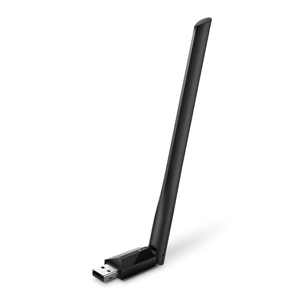TP-Link Archer T2U Plus AC600 High Gain Dual Band USB Wi-Fi Adapter, 600 Mbps, 2.4GHz/5GHz, 5dBi Antenna, Supports Windows 11/10/8.1/8/7/XP, Mac OS 10.15 TP-Link