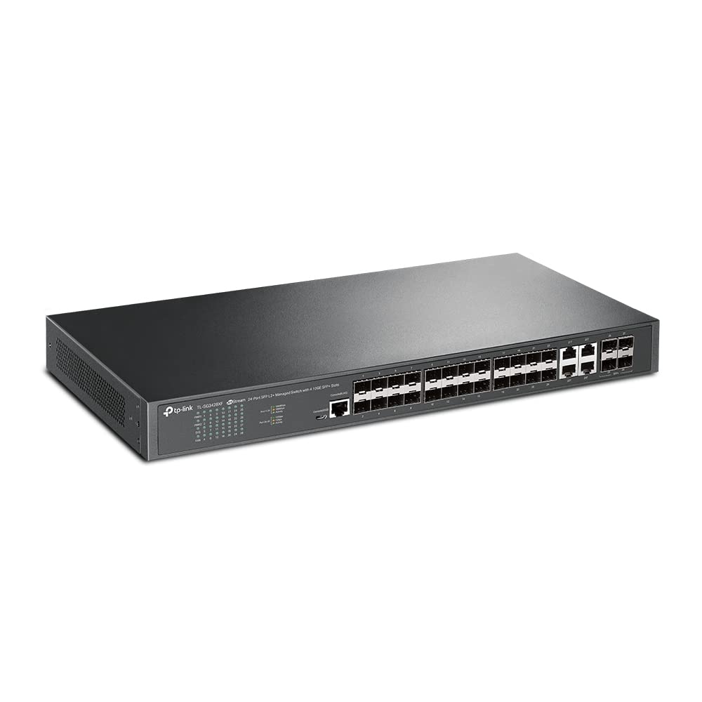TP-Link Omada SX3016F | 16 Port 10G SFP+ Enterprise Level Switch | L2+ Smart Managed | Omada SDN Integrated | IPv6 | Static Routing | L2/L3/L4 QoS, IGMP & LAG | 5 Year Manufacturer Warranty Catchcraft Networks