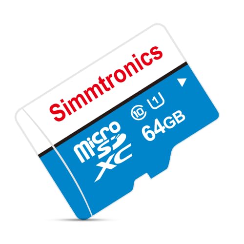 Simmtronics High-Speed Class 10 Micro SD Card | Speed & Reliability in Compact Form | Elevate Storage & Performance (64, GB) Simmtronics