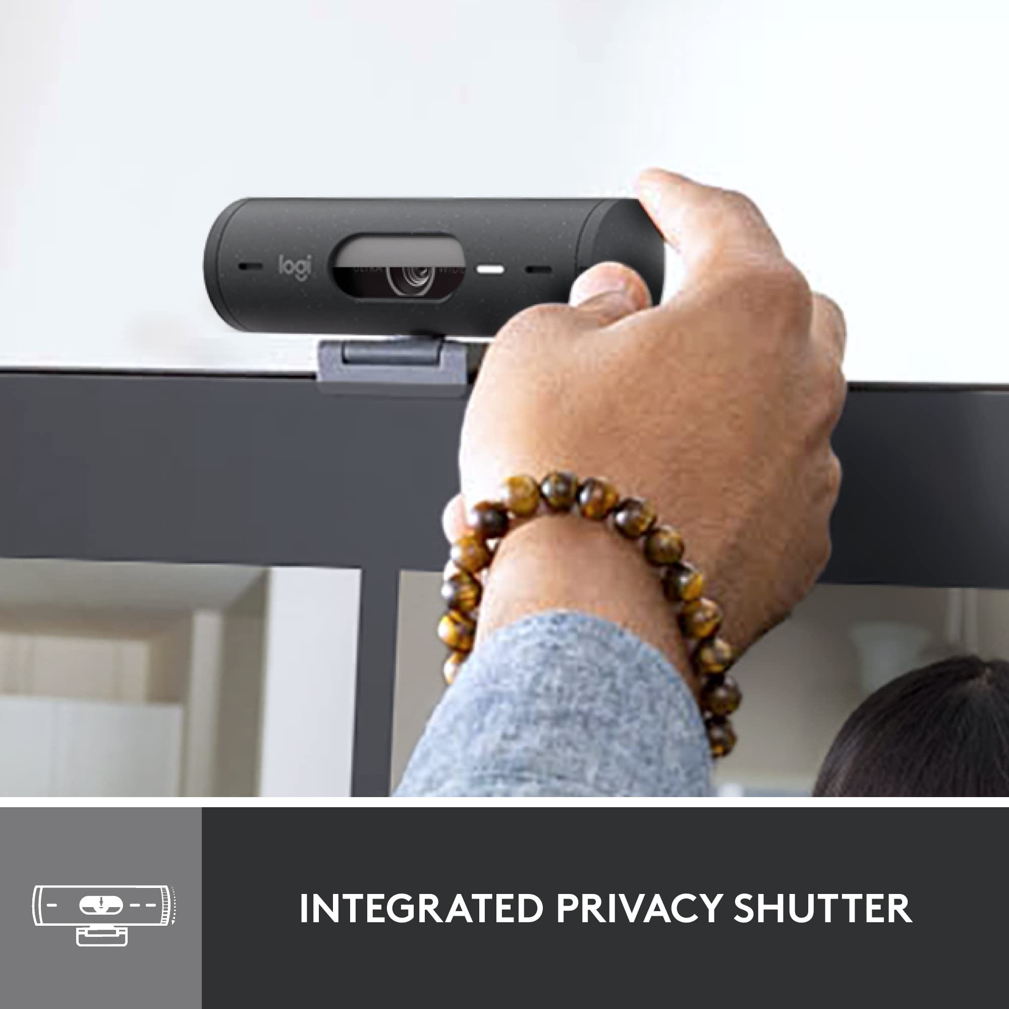 Logitech Brio 500 Webcam 4 MP 1920 x 1080 Pixels USB-C Graphite, W128163427 (1080 Pixels USB-C Graphite) Logitech