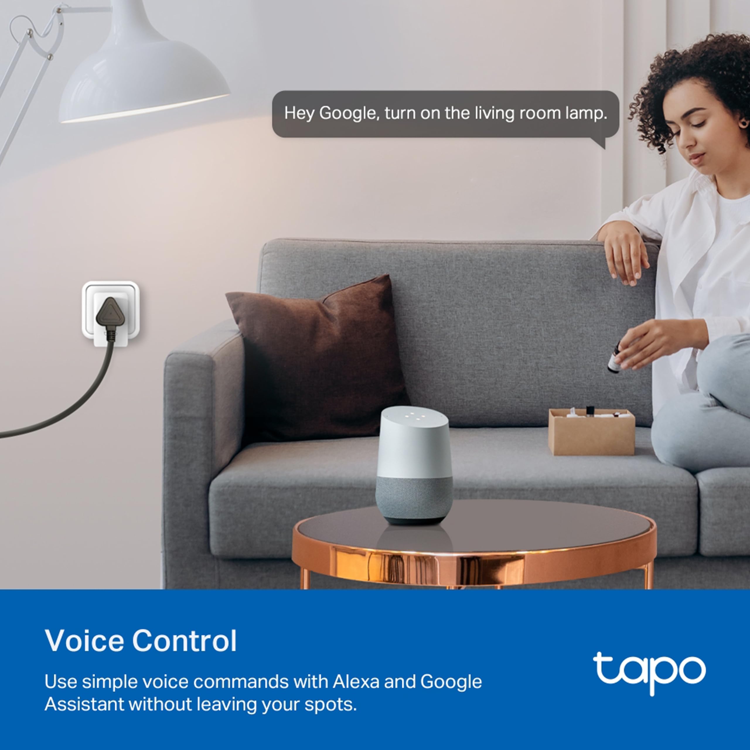 TP-Link Tapo P110 Smart Plug with Energy Monitoring, Max 13A,Compatible with Alexa & Google Home, Wi-Fi Smart Socket, Remote Control Tapo