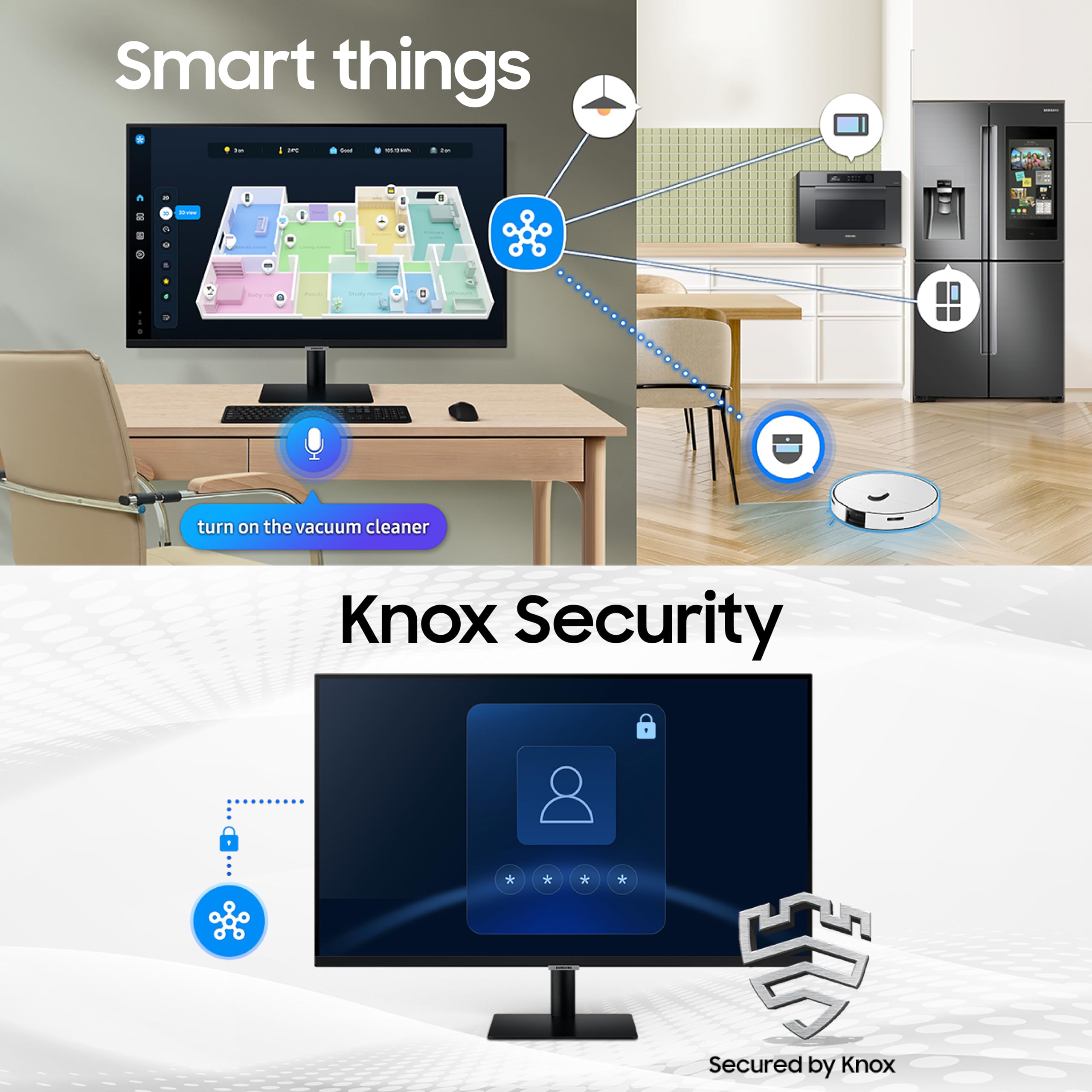 Samsung M7 Series 43 Inch (1.08m) Vision AI Smart Monitor, Samsung