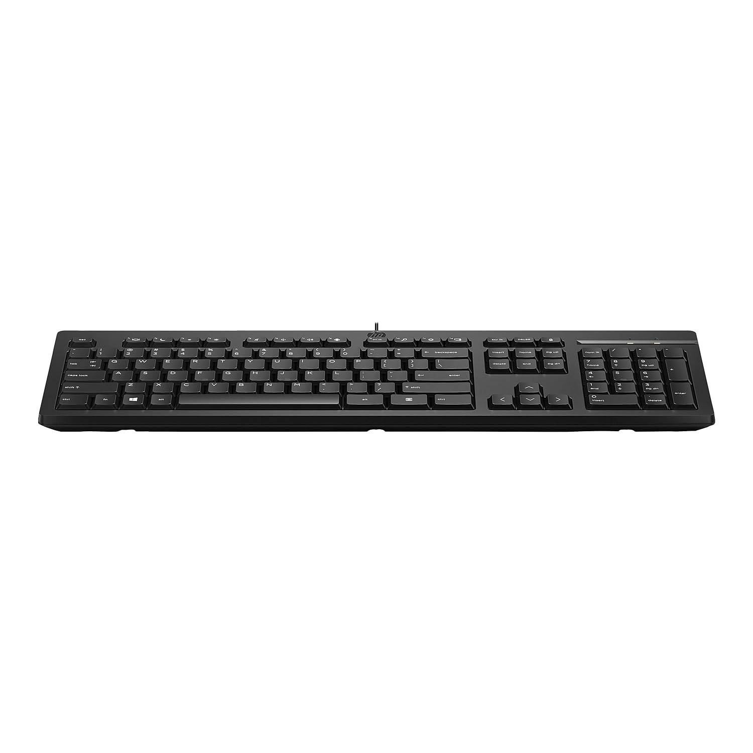 HP 125 Wired Keyboard - Cable Connectivity - USB Interface - English (US) - Chromebook, Notebook - PC - Plunger Keyswitch Catchcraft Networks