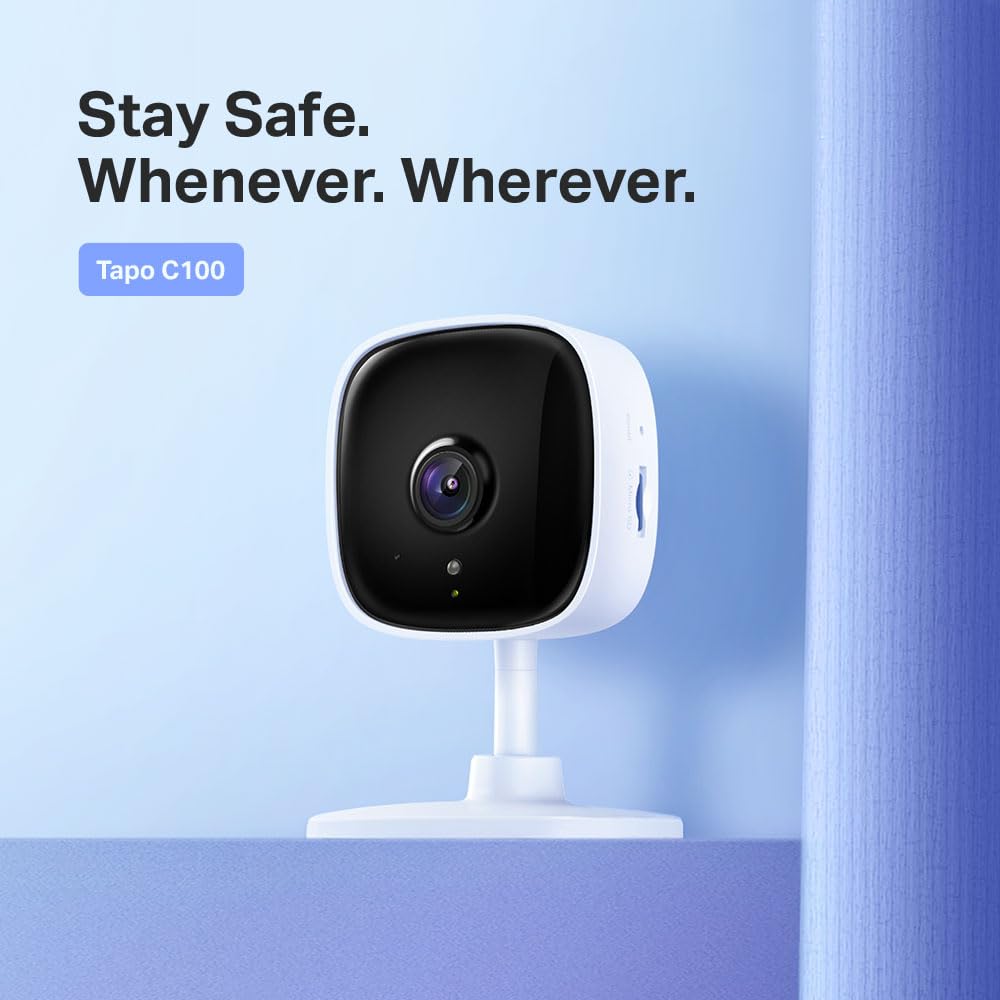 Tapo TP-Link C200 360° 2MP 1080p Full HD Pan/Tilt Home Security Wi-Fi Smart Camera| Alexa Enabled| 2-Way Audio| Night Vision| Motion Detection Tapo
