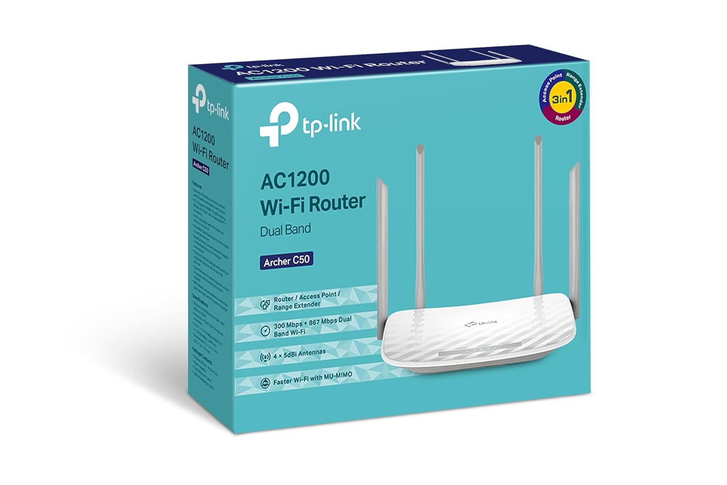 TP-Link Archer C50 AC1200 Dual Band Wi-Fi Router TP-Link