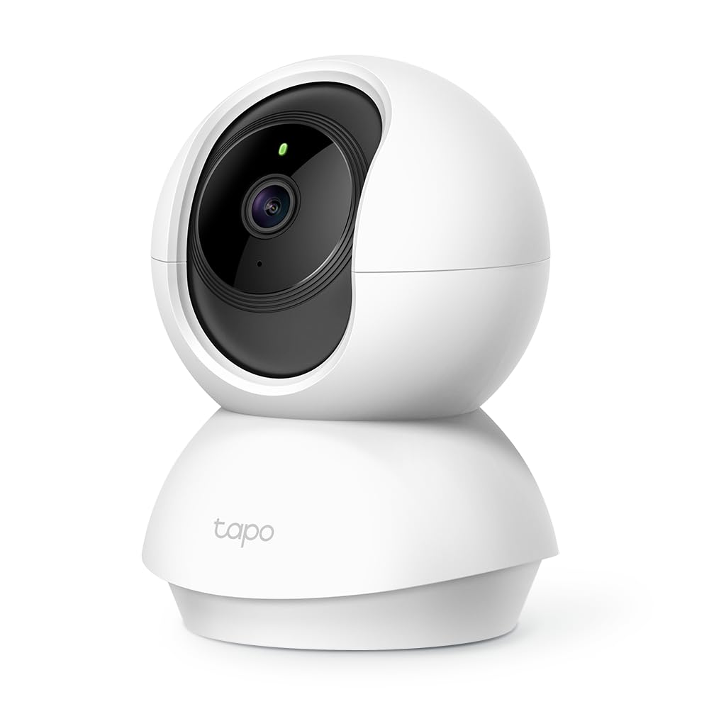 Tapo TP-Link C200 360° 2MP 1080p Full HD Pan/Tilt Home Security Wi-Fi Smart Camera| Alexa Enabled| 2-Way Audio| Night Vision| Motion Detection Tapo