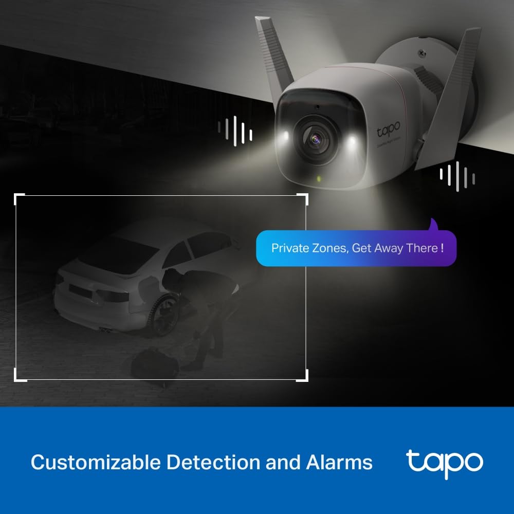 Tapo TP-Link 4MP 2K QHD (2560x1440) Outdoor CCTV Security Wi-Fi Smart Camera Tapo