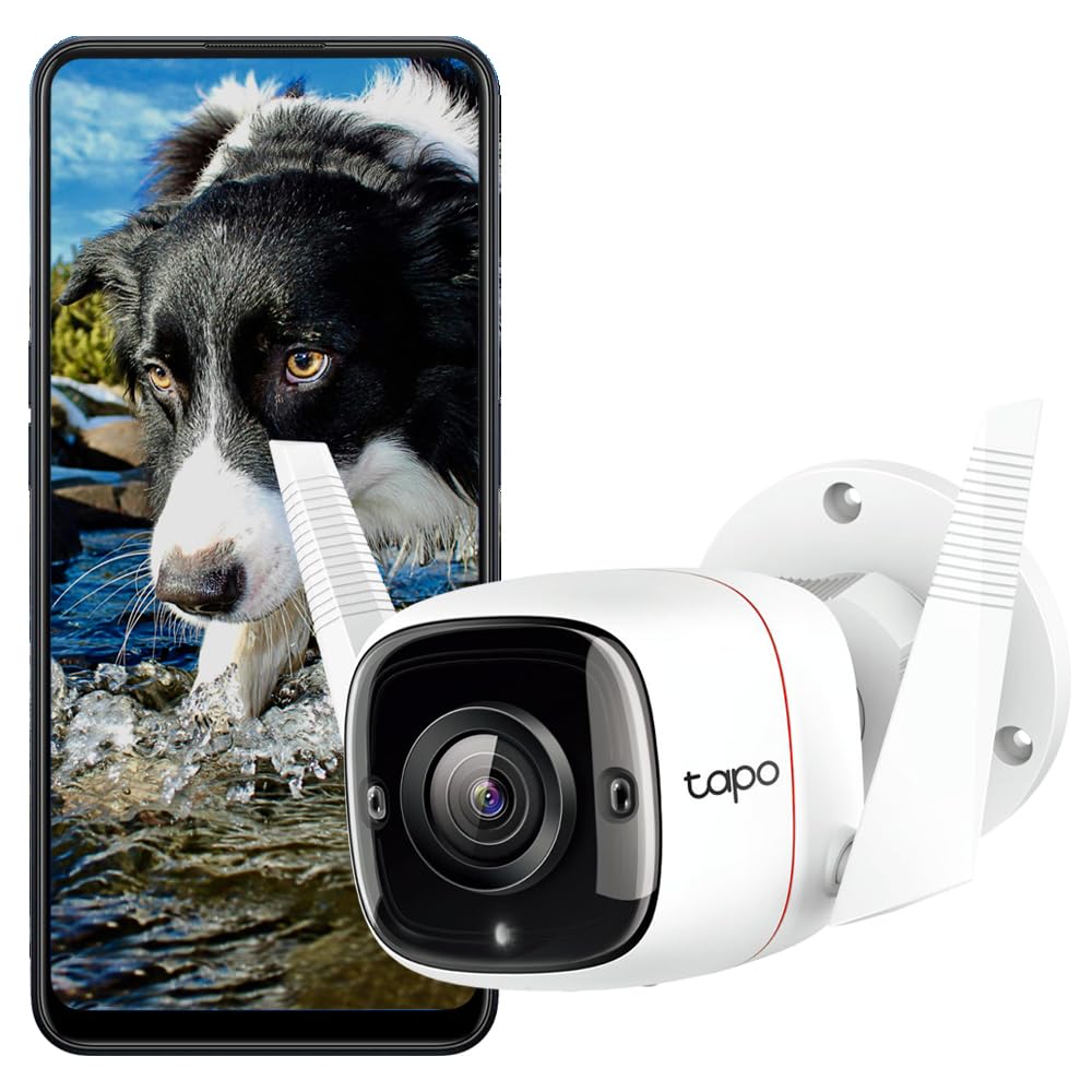 Tapo TP-Link 4MP 2K QHD (2560x1440) Outdoor CCTV Security Wi-Fi Smart Camera Tapo