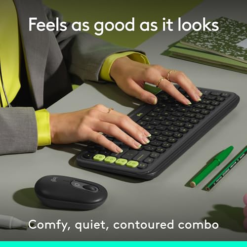 Logitech POP ICON Combo, Bluetooth Keyboard and Mouse Combo Logitech
