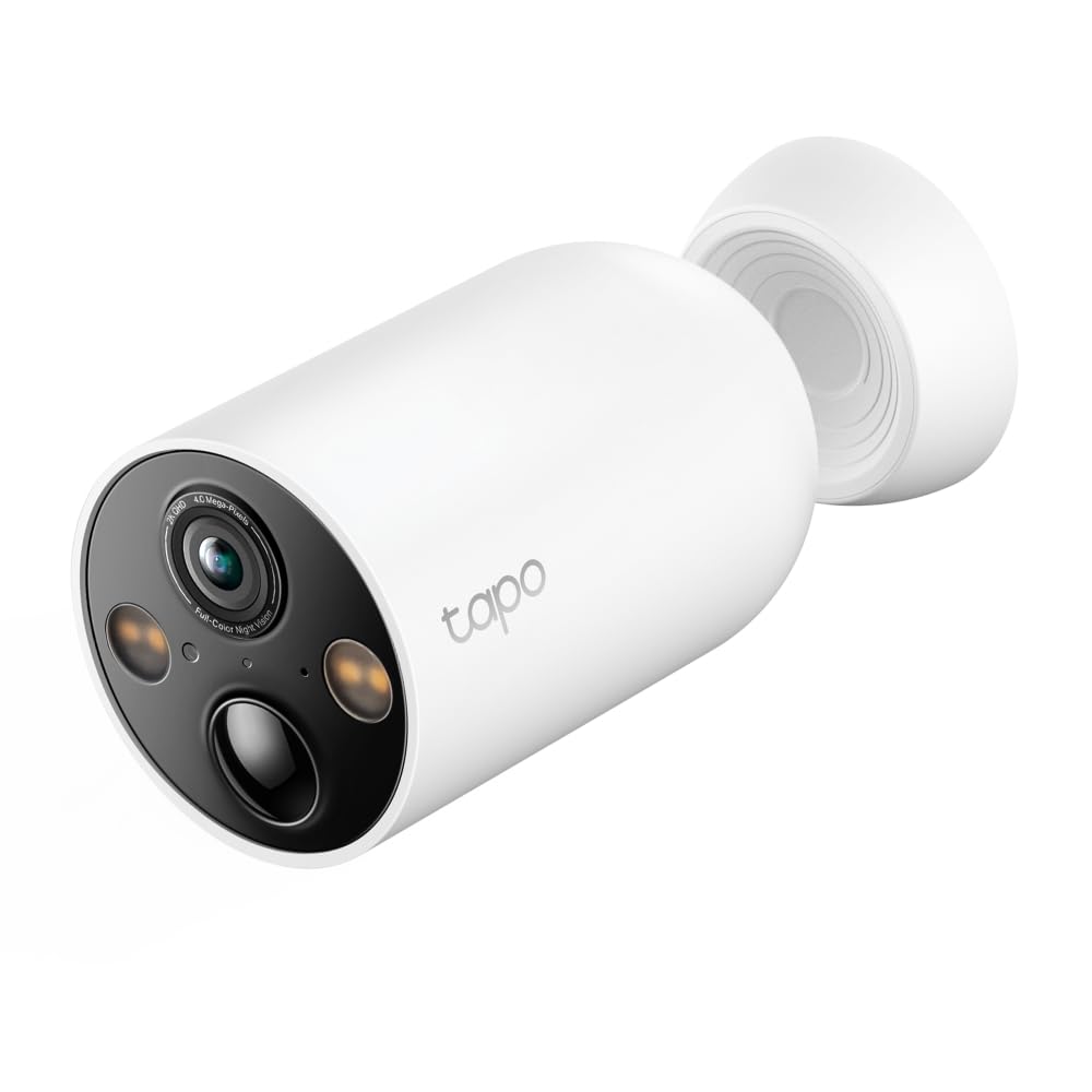 Tapo TP-Link C410 Smart Security Camera, 2K 3MP, Colour Night Vision, Wire-Free Indoor/Outdoor, 6400 mAh Non-Removable Battery Tapo
