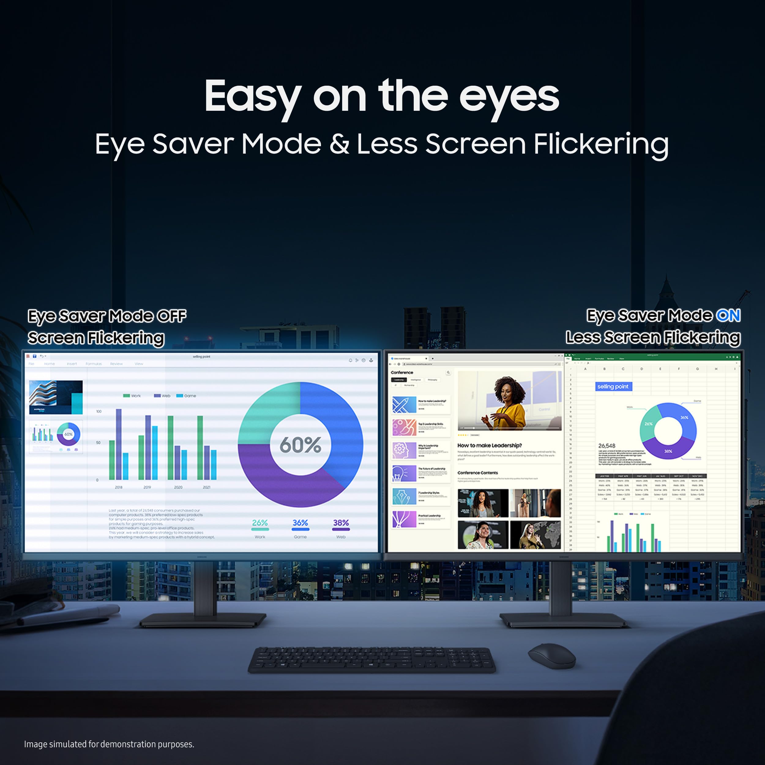Samsung Flat Monitor | Super Slim Borderless Design, IPS 100Hz Samsung