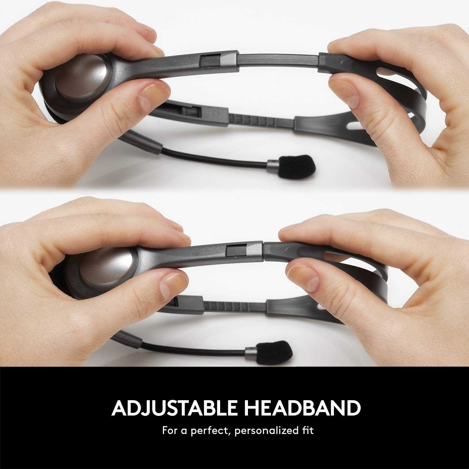 Logitech H111 Wired On Ear Headphones with Mic Black Logitech