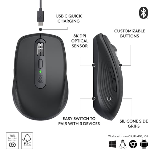 Logitech MX Anywhere 3S Compact Wireless Mouse Logitech