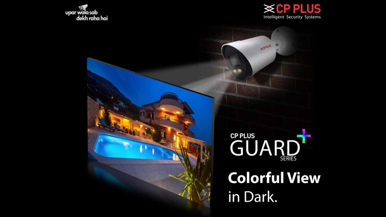 CP PLUS 1080p Full HD 16 Camera Combo Set (16 CH HD H.265+ DVR 1 Nos, Colour View in Night Bullete Outdoor 16 Nos,4TB Hard Disk, 8 CH SMPS 2 Nos,CCTV Cable Bundle 1Nos,BNC and DC Connectors) CP PLUS