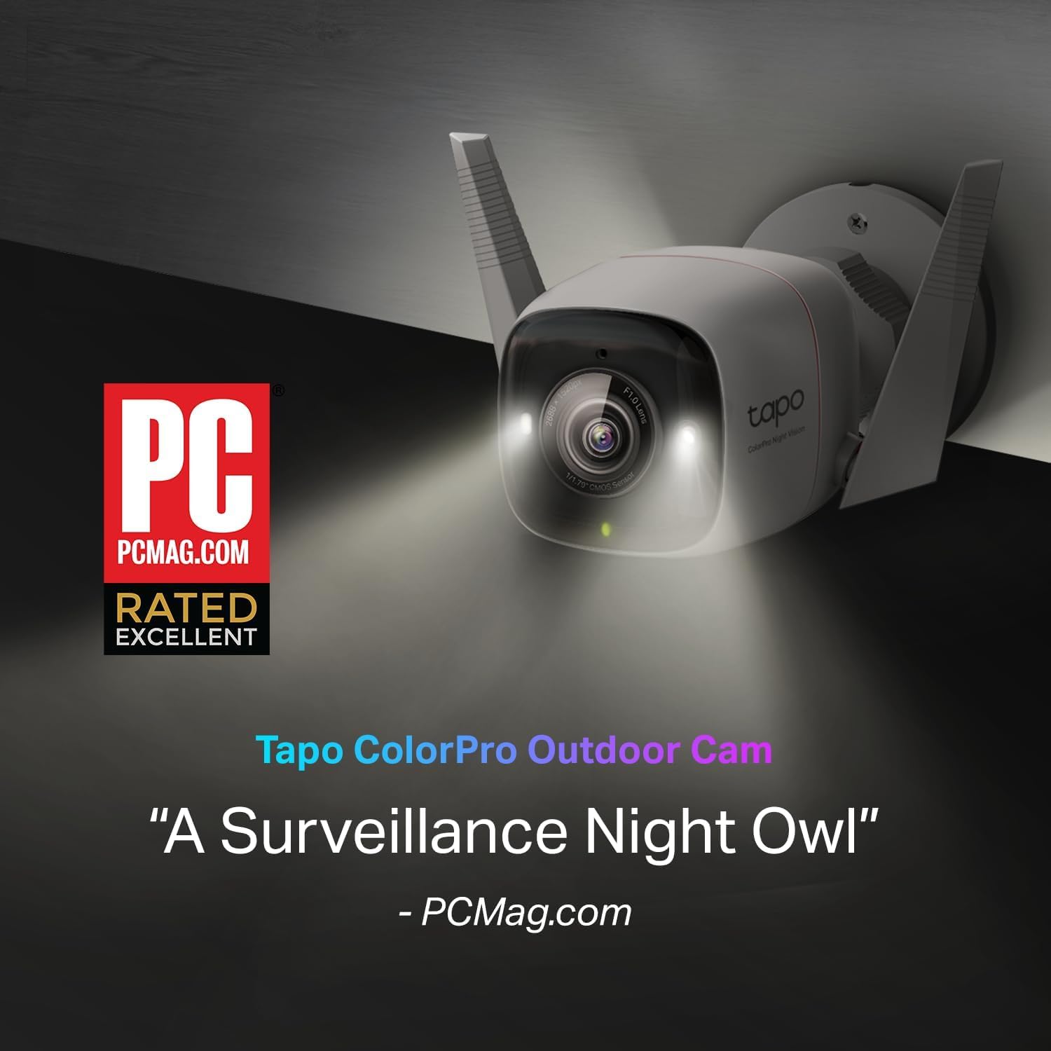 Tapo TP-Link 4MP 2K QHD (2560x1440) Outdoor CCTV Security Wi-Fi Smart Camera Tapo