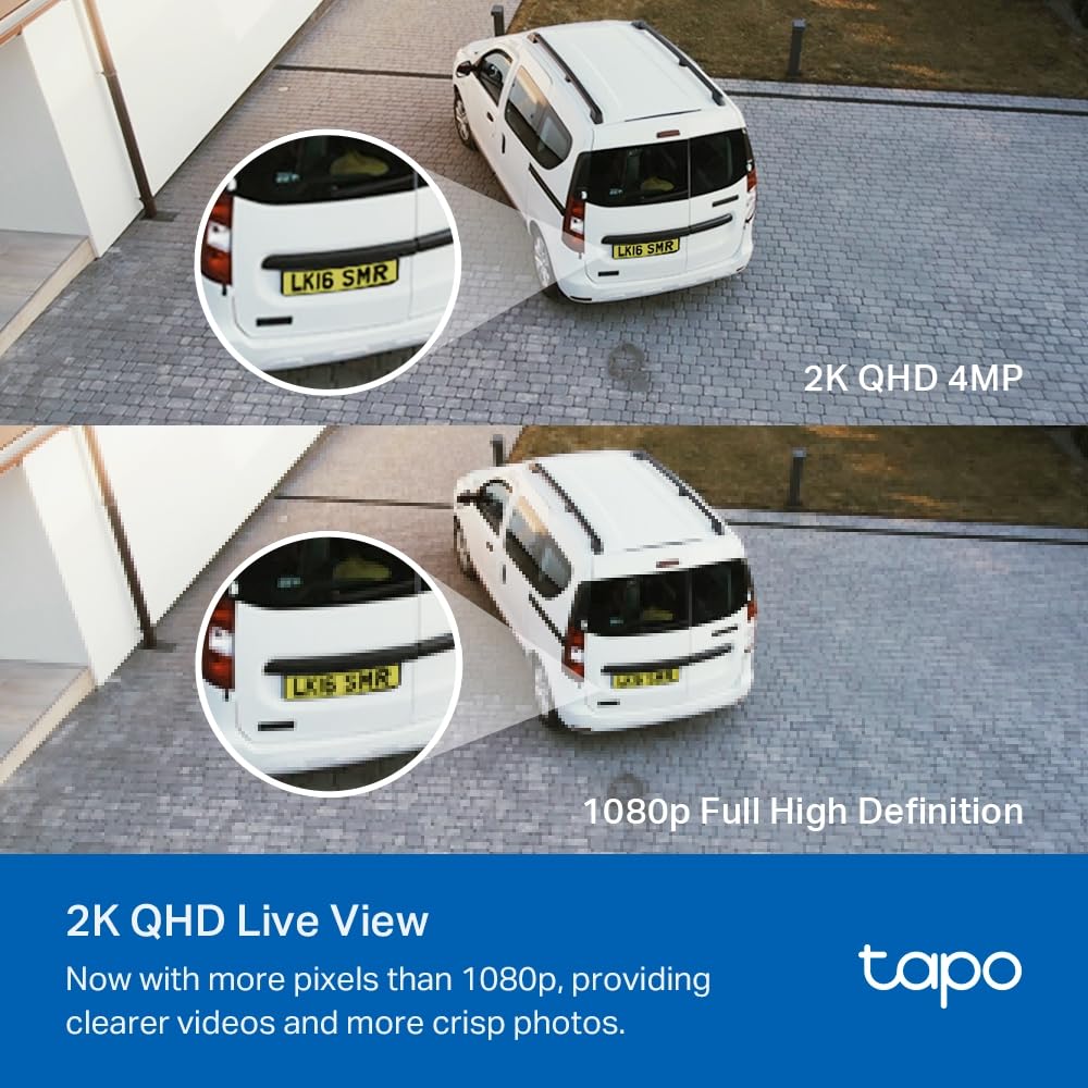 Tapo C720 Floodlight Outdoor Security WiFi Camera, Wireless, 2800 Lumen Ultra-Bright, 2K QHD, IP65, 270° Motion, Full-Colour Night Vision, Smart AI Detection Tapo