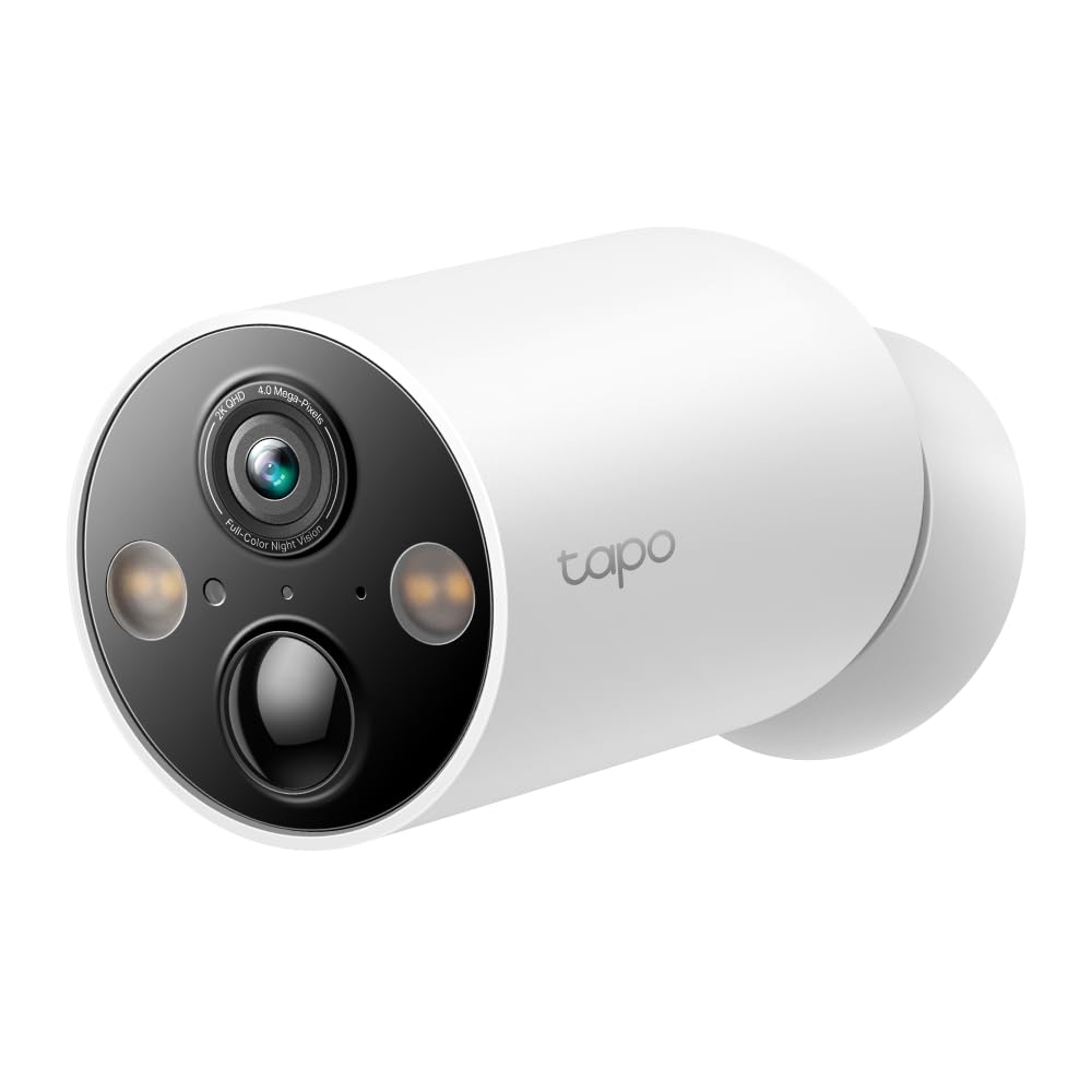 Tapo TP-Link C410 Smart Security Camera, 2K 3MP, Colour Night Vision, Wire-Free Indoor/Outdoor, 6400 mAh Non-Removable Battery Tapo