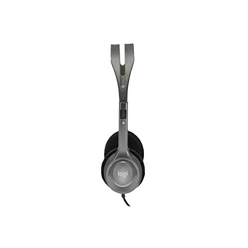 Logitech H110 Wired On Ear Headphones with Mic, Stereo with Noise-Cancelling,3.5-Mm Dual Audio Jack, Pc/Mac/Laptop- Black Catchcraft Networks