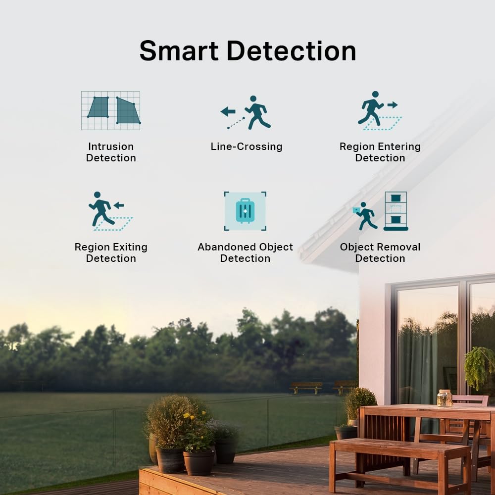TP-Link VIGI C540V 4MP Outdoor Full-Color Dual-Lens Varifocal Pan Tilt Network Camera | Super-High Definition|3× Zoom | Active Defense| Two-Way Audio|H.265+ | IP66 Waterproof| Remote Management TP-Link