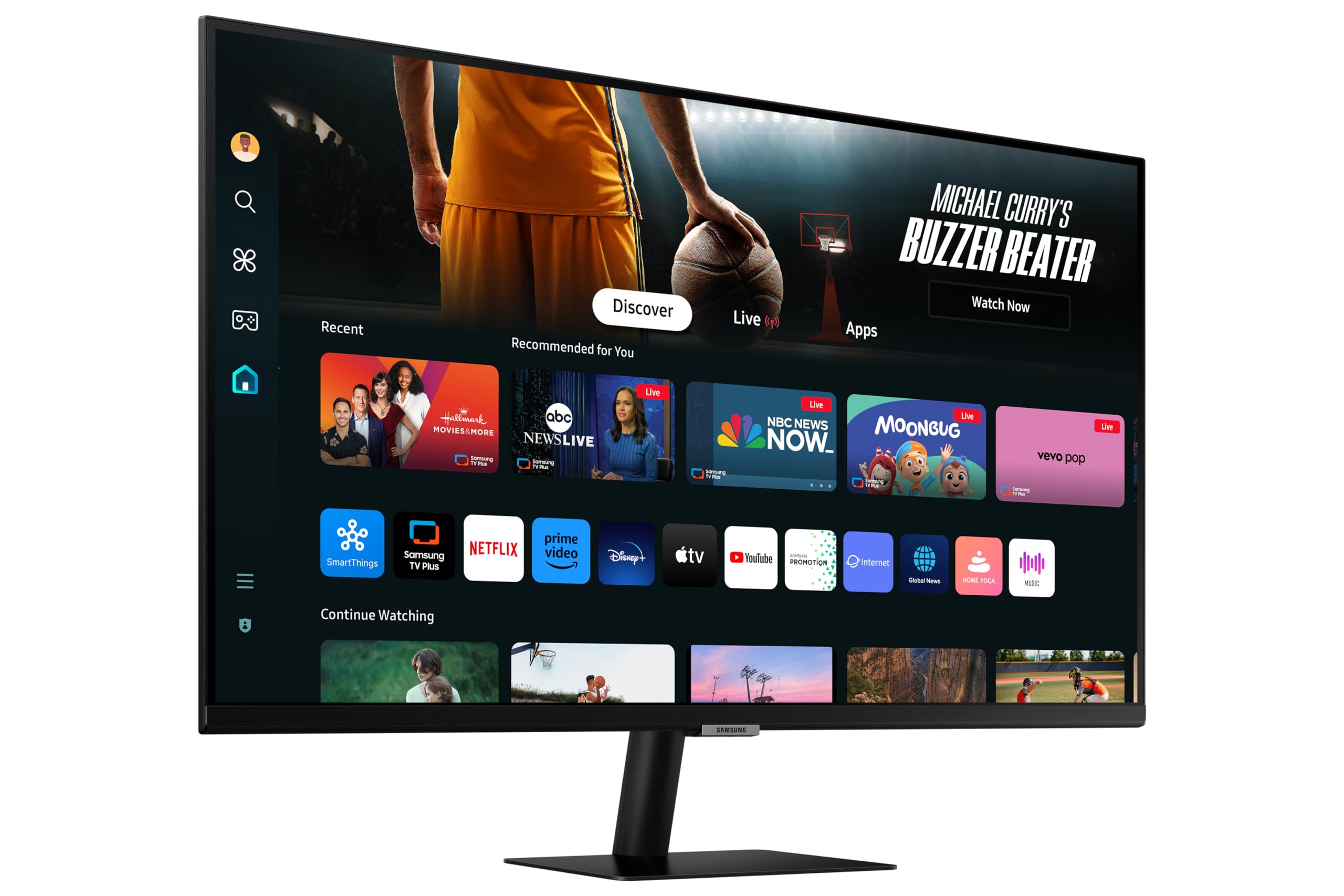 Samsung 32-Inch(80cm) M7 UHD 4K Smart Monitor, Mouse & Keyboard Control, OTT Apps, Samsung