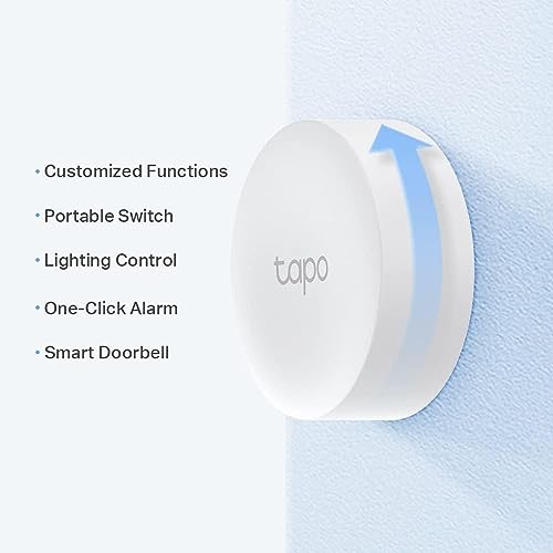 TP-Link Tapo S200B Smart Button, Works with Tapo devices | Smart Home Control | Flexible Placement | Battery Powered | Tapo Hub required Tapo