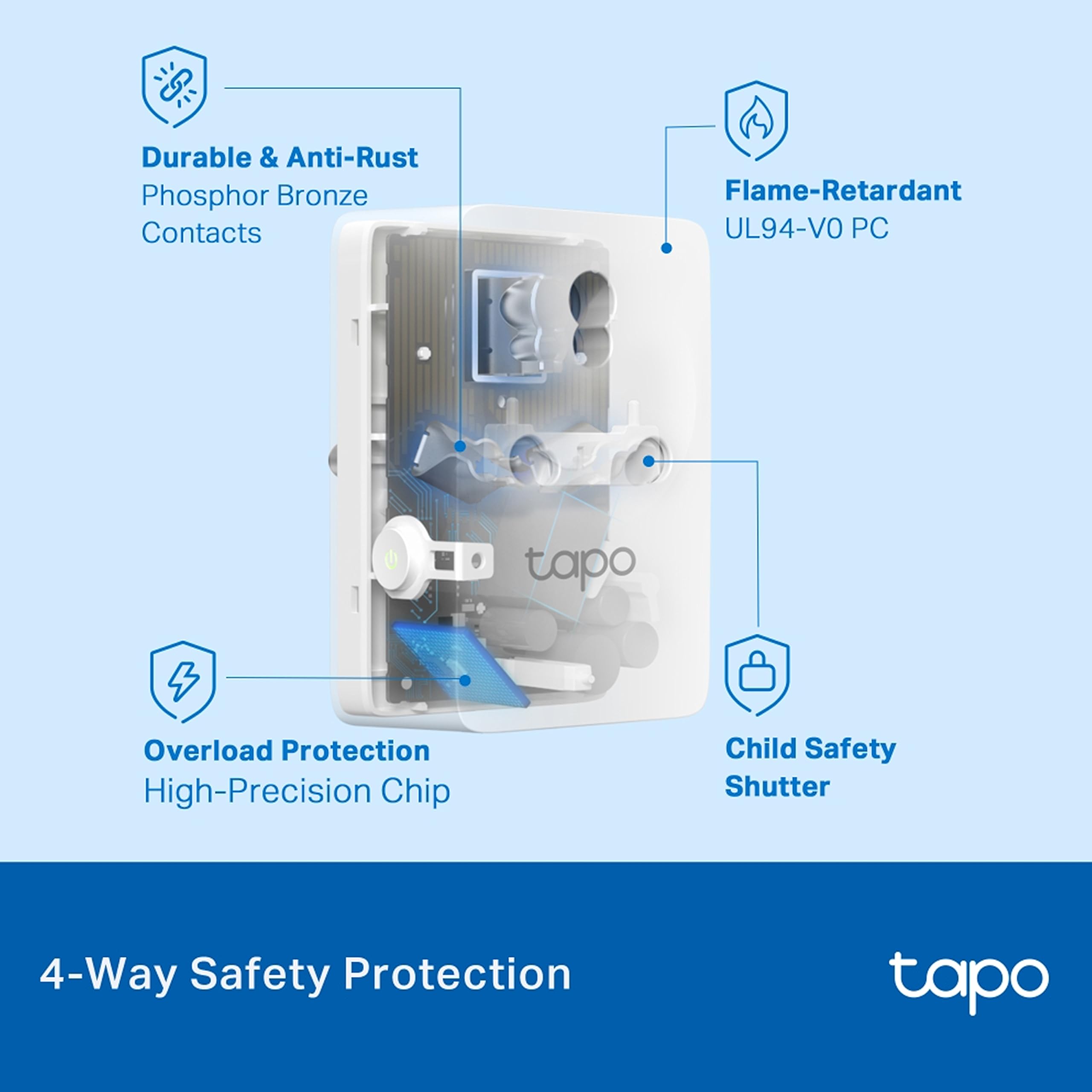 TP-Link Tapo P110 Smart Plug with Energy Monitoring, Max 13A,Compatible with Alexa & Google Home, Wi-Fi Smart Socket, Remote Control Tapo