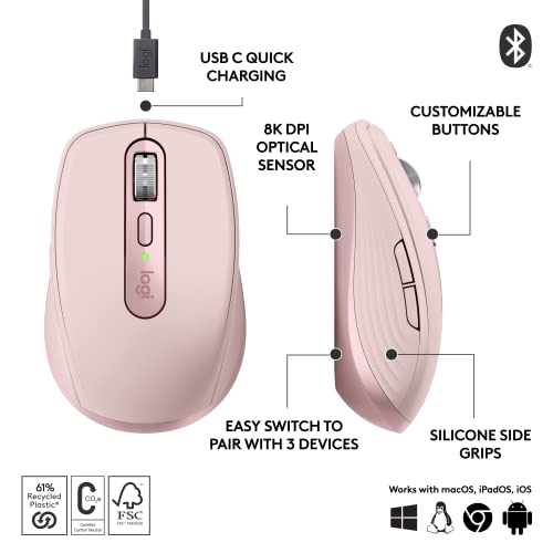 Logitech MX Anywhere 3S Compact Wireless Mouse Logitech