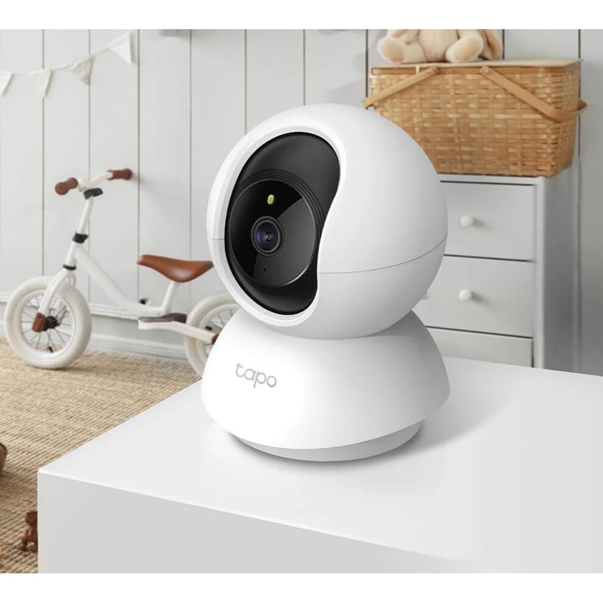 TP-LINK Tapo V1 Network Surveillance Camera Pan/Tilt Colour Day & Night 3 MP 2304 x 1296 2K Audio Wireless Wi-Fi 2.4 GHz Radio H.264 DC 9 V Tapo