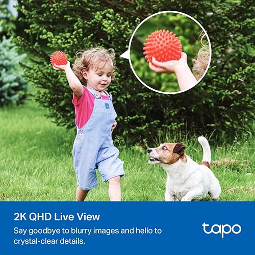 Tapo C425 KIT Smart Wire-Free Security Camera and Solar Panel | 2K QHD 4MP 1440p | Uninterrupted Power Supply |Color Night Vision | Free AI Detection | IP66 Weatherproof| Two-Way Audio Tapo