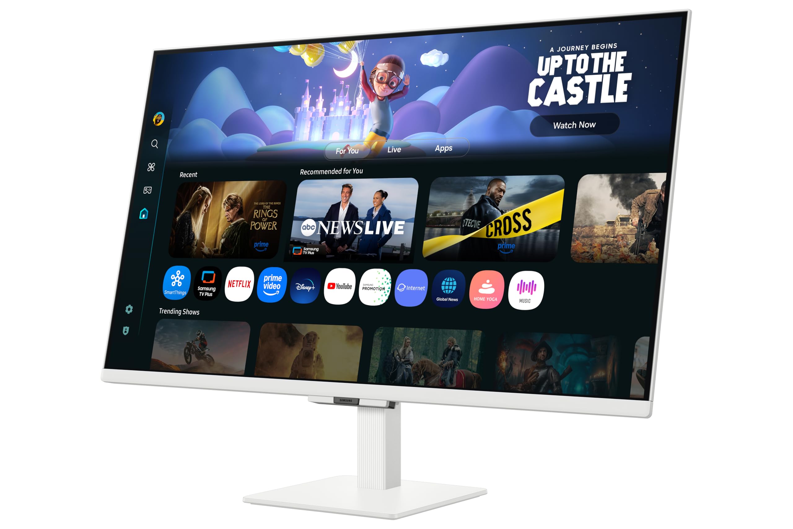Samsung 27-Inch(68.6cm) M5 FHD Smart Monitor, Mouse & Keyboard Control, OTT Apps, IoT Hub, Office 365, Workout Tracker Samsung