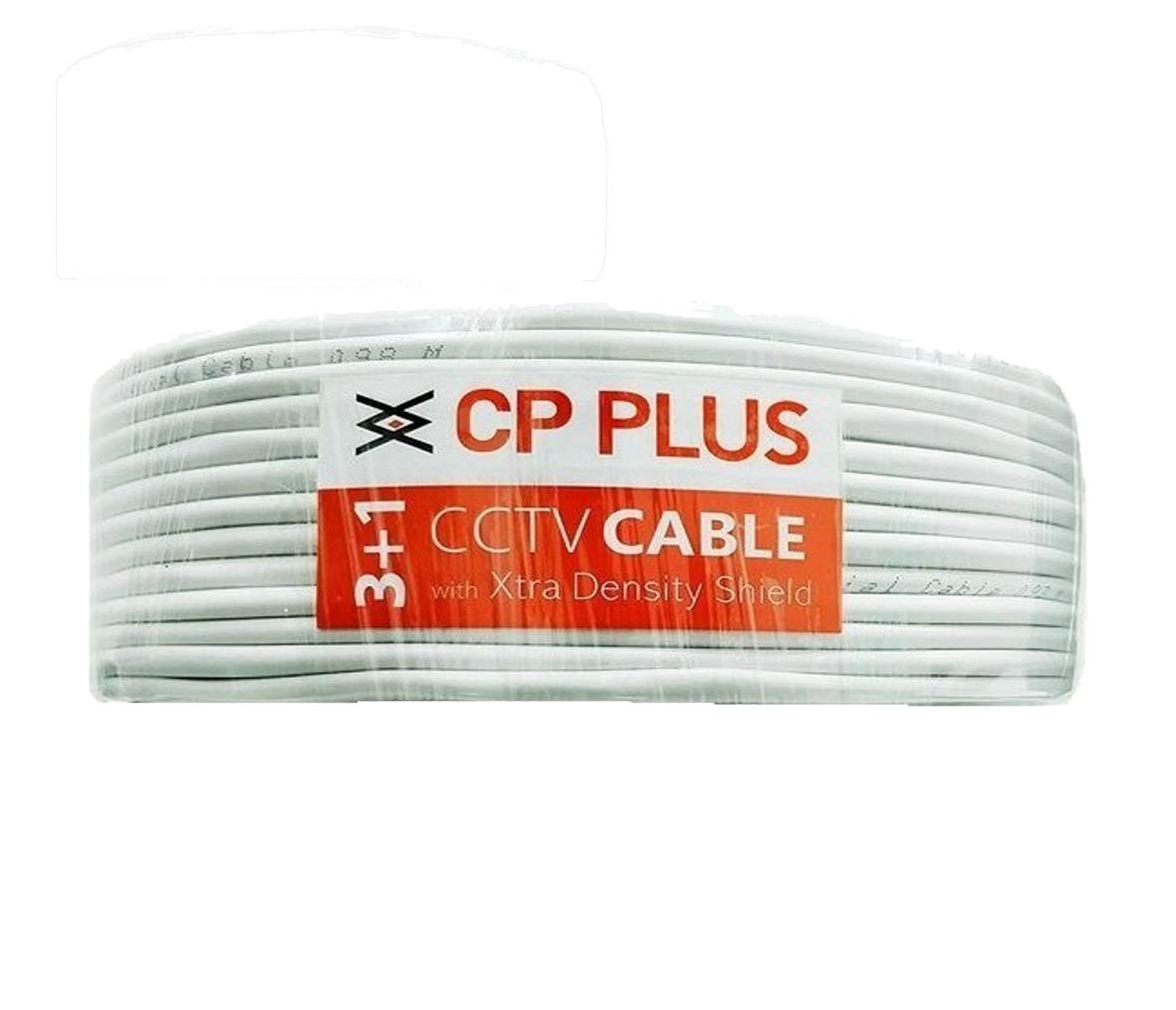 CP PLUS 2.4 Megapixel, H.265+, 4 Camera Combo Kit with 4Ch DVR, 1 Dome 3 Bullet Cameras, 1TB HDD, Power Supply, 90Mtr Cable, Audio Mic and Connectors Wired Full HD CCTV Security Camera Set CP PLUS