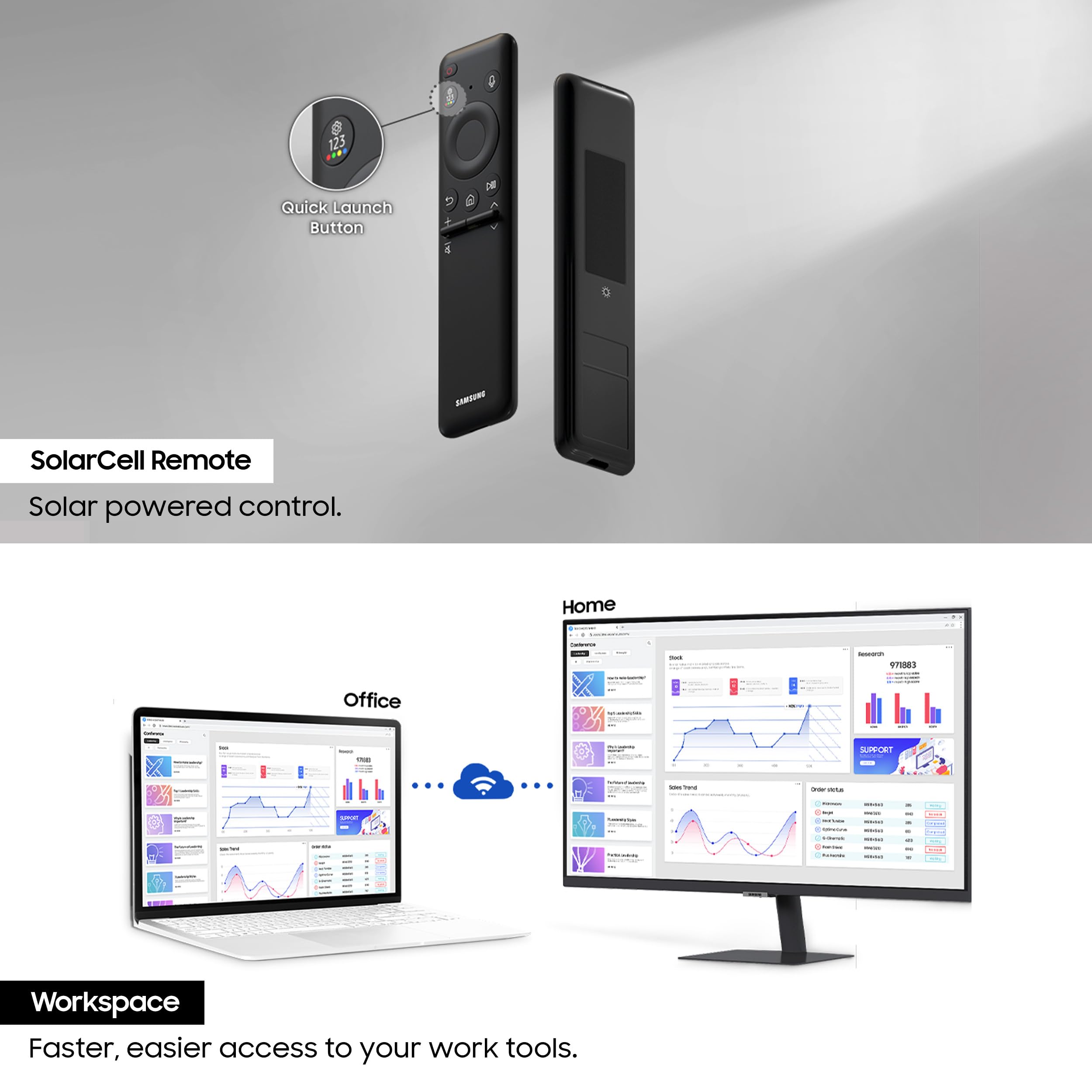 Samsung 32-Inch(80cm) M7 UHD 4K Smart Monitor, Mouse & Keyboard Control, OTT Apps, Samsung