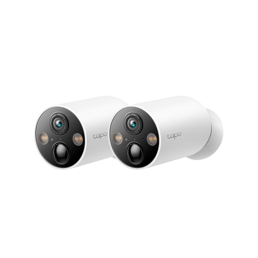 Tapo TP-Link C410 Smart Security Camera, 2K 3MP, Colour Night Vision, Wire-Free Indoor/Outdoor, 6400 mAh Non-Removable Battery Tapo
