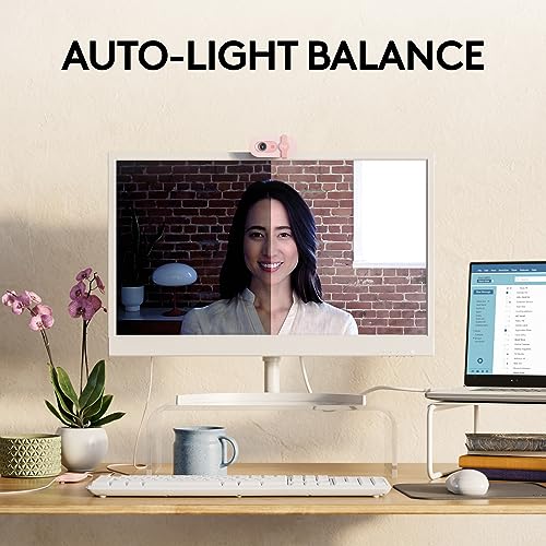 Logitech Brio 100 Full HD Webcam for Meetings and Streaming, Auto-Light Balance, Built-in Mic, Privacy Shutter Logitech